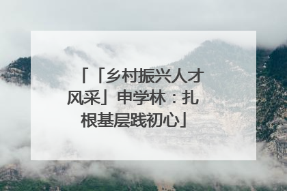 「乡村振兴人才风采」申学林：扎根基层践初心