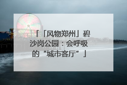 「风物郑州」碧沙岗公园：会呼吸的“城市客厅”