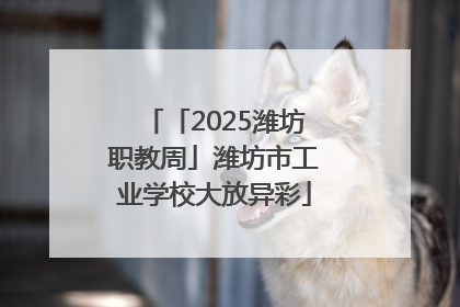 「2025潍坊职教周」潍坊市工业学校大放异彩