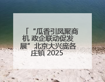 “瓜香引凤聚商机 政企联动促发展”北京大兴庞各庄镇 2025 年西瓜季政企联动产业推介活动圆满举行