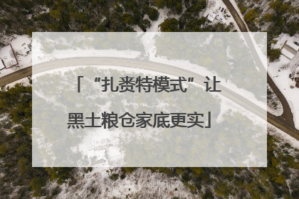 “扎赉特模式”让黑土粮仓家底更实