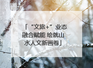 “文旅+”业态融合赋能 绘就山水人文新画卷