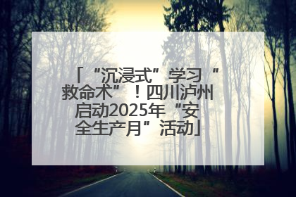 “沉浸式”学习“救命术”！四川泸州启动2025年“安全生产月”活动