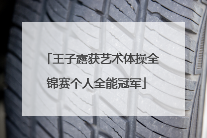 王子露获艺术体操全锦赛个人全能冠军