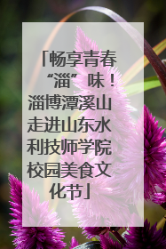 畅享青春“淄”味！淄博潭溪山走进山东水利技师学院校园美食文化节
