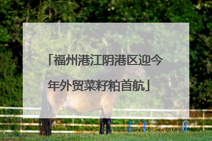 福州港江阴港区迎今年外贸菜籽粕首航