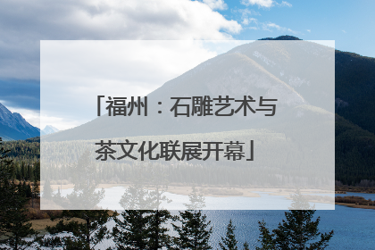 福州：石雕艺术与茶文化联展开幕