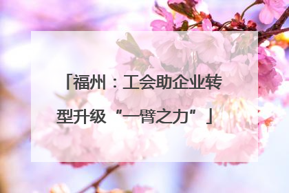 福州：工会助企业转型升级“一臂之力”