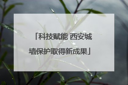 科技赋能 西安城墙保护取得新成果