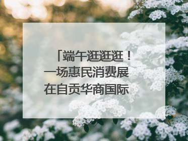 端午逛逛逛！一场惠民消费展在自贡华商国际城开启｜美好生活有“盐”味