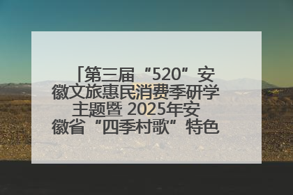 第三届“520”安徽文旅惠民消费季研学主题暨 2025年安徽省“四季村歌”特色展演燃动池州