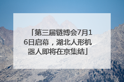第三届链博会7月16日启幕，湖北人形机器人即将在京集结