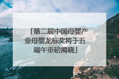 第二届中国母婴产业母婴龙标奖将于五端午重磅揭晓