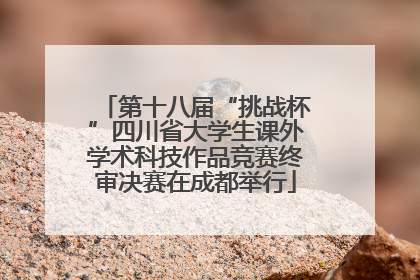 第十八届“挑战杯”四川省大学生课外学术科技作品竞赛终审决赛在成都举行