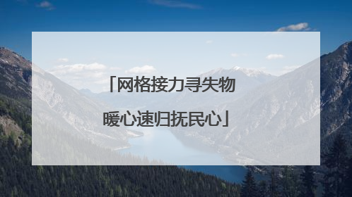 网格接力寻失物 暖心速归抚民心