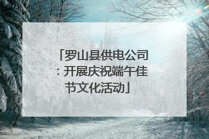 罗山县供电公司：开展庆祝端午佳节文化活动