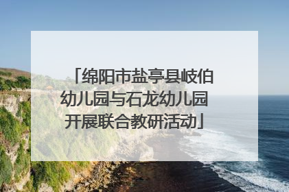 绵阳市盐亭县岐伯幼儿园与石龙幼儿园开展联合教研活动