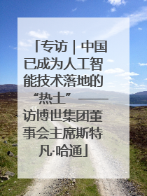 专访｜中国已成为人工智能技术落地的“热土”——访博世集团董事会主席斯特凡·哈通