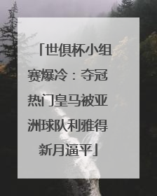 世俱杯小组赛爆冷：夺冠热门皇马被亚洲球队利雅得新月逼平