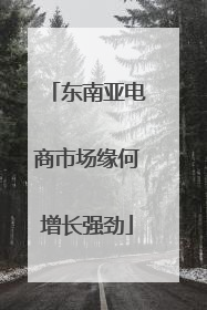 东南亚电商市场缘何增长强劲