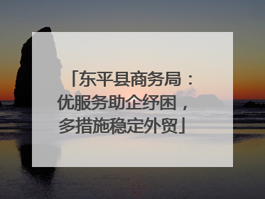东平县商务局：优服务助企纾困，多措施稳定外贸