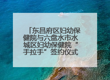 东昌府区妇幼保健院与六盘水市水城区妇幼保健院“手拉手”签约仪式成功举办