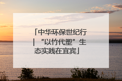中华环保世纪行｜“以竹代塑”生态实践在宜宾