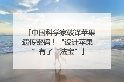 中国科学家破译苹果遗传密码！“设计苹果”有了“法宝”