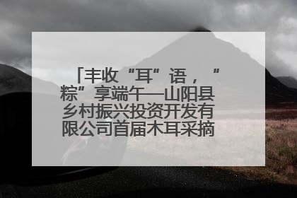 丰收“耳”语，“粽”享端午—山阳县乡村振兴投资开发有限公司首届木耳采摘活动盛大启幕