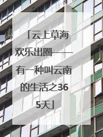云上草海 欢乐出圈——有一种叫云南的生活之365天