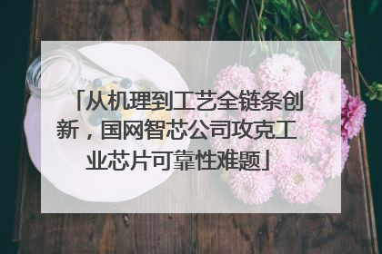 从机理到工艺全链条创新，国网智芯公司攻克工业芯片可靠性难题