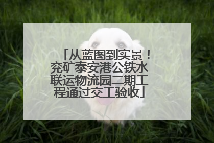 从蓝图到实景！兖矿泰安港公铁水联运物流园二期工程通过交工验收