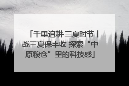 千里追耕·三夏时节丨战三夏保丰收 探索“中原粮仓”里的科技感