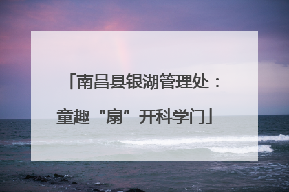 南昌县银湖管理处：童趣“扇”开科学门