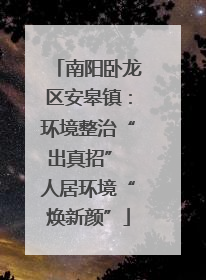 南阳卧龙区安皋镇：环境整治“出真招” 人居环境“焕新颜”