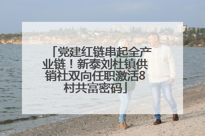 党建红链串起全产业链！新泰刘杜镇供销社双向任职激活8村共富密码
