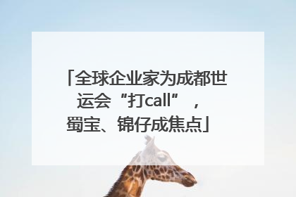 全球企业家为成都世运会“打call”，蜀宝、锦仔成焦点
