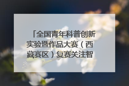 全国青年科普创新实验暨作品大赛（西藏赛区）复赛关注智慧环保等主题