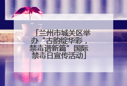 兰州市城关区举办“古韵绽华彩，禁毒谱新篇”国际禁毒日宣传活动