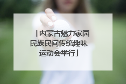 内蒙古魅力家园民族民间传统趣味运动会举行
