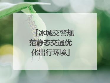 冰城交警规范静态交通优化出行环境