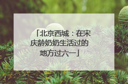 北京西城：在宋庆龄奶奶生活过的地方过六一