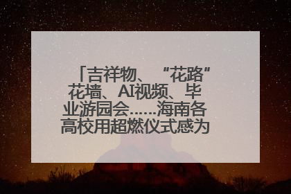 吉祥物、“花路”花墙、AI视频、毕业游园会……海南各高校用超燃仪式感为学子青春“存档”