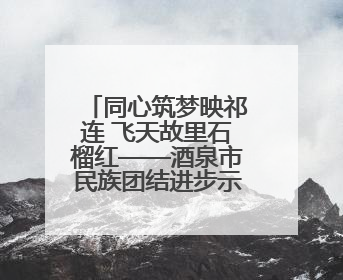 同心筑梦映祁连 飞天故里石榴红——酒泉市民族团结进步示范市创建工作纪实