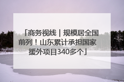 商务视线｜规模居全国前列！山东累计承担国家援外项目340多个