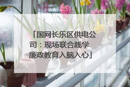 国网长乐区供电公司：现场联合践学 廉政教育入脑入心