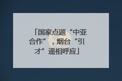 国家点题“中亚合作”，烟台“引才”遥相呼应