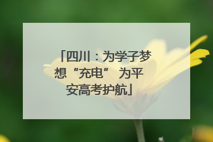 四川：为学子梦想“充电” 为平安高考护航