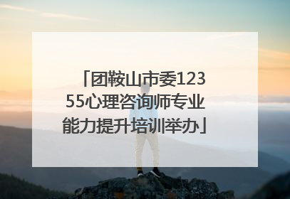 团鞍山市委12355心理咨询师专业能力提升培训举办