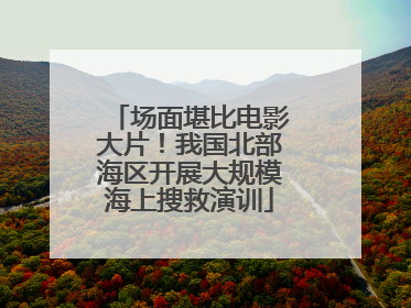 场面堪比电影大片！我国北部海区开展大规模海上搜救演训